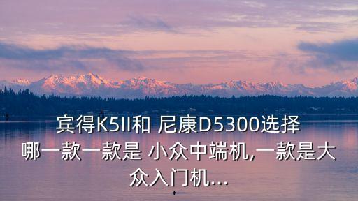 宾得K5II和 尼康D5300选择哪一款一款是 小众中端机,一款是大众入门机...