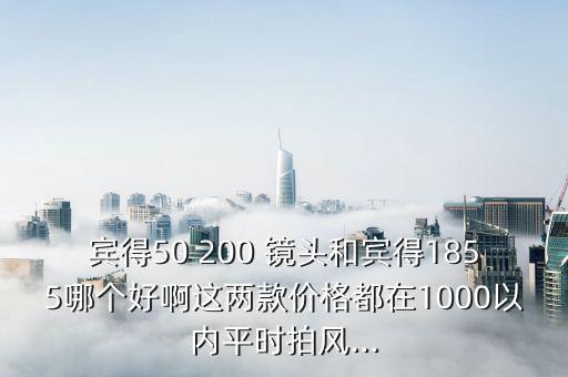 宾得50 200 镜头和宾得1855哪个好啊这两款价格都在1000以内平时拍风...