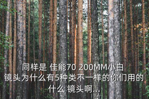 同样是 佳能70 200MM小白 镜头为什么有5种类不一样的你们用的什么 镜头啊...