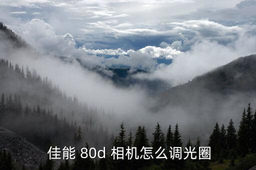  佳能 80d 相机怎么调光圈