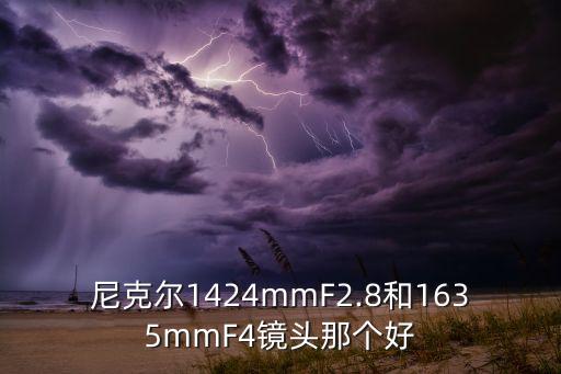 尼克尔1424mmF2.8和1635mmF4镜头那个好