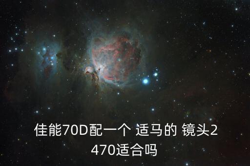  佳能70D配一个 适马的 镜头2470适合吗