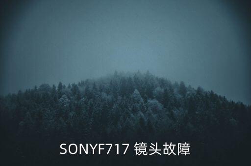 SONYF717 镜头故障