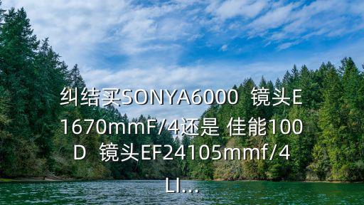 纠结买SONYA6000 镜头E1670mmF/4还是 佳能100D 镜头EF24105mmf/4LI...