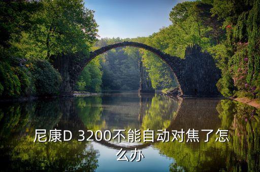  尼康D 3200不能自动对焦了怎么办