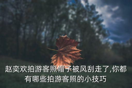 赵奕欢拍游客照帽子被风刮走了,你都有哪些拍游客照的小技巧