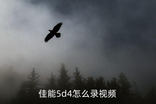 佳能5d4怎么录视频