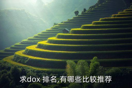 求dox 排名,有哪些比较推荐