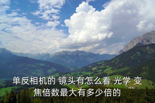 单反相机的 镜头有怎么看 光学 变焦倍数最大有多少倍的