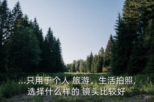 ...只用于个人 旅游、生活拍照,选择什么样的 镜头比较好