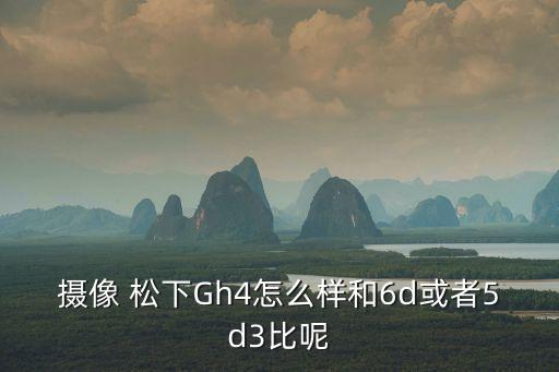 摄像 松下Gh4怎么样和6d或者5d3比呢