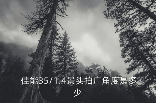  佳能35/1.4景头拍广角度是多少