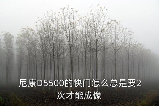  尼康D5500的快门怎么总是要2次才能成像